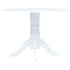 Maison Madeleine -  5 Piece Dining Set Solid Rubber Wood White